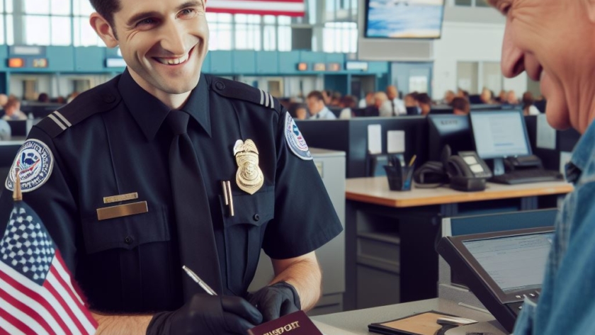 Friendly CBP Officer